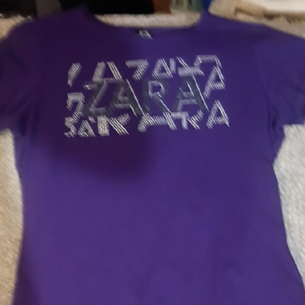 Zara Purple Graphic Tee